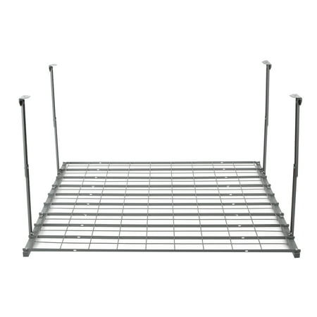 WORKPRO Overhead Garage Ceiling Rack, 48"L x 42"W x 28"H, Silver, 24'