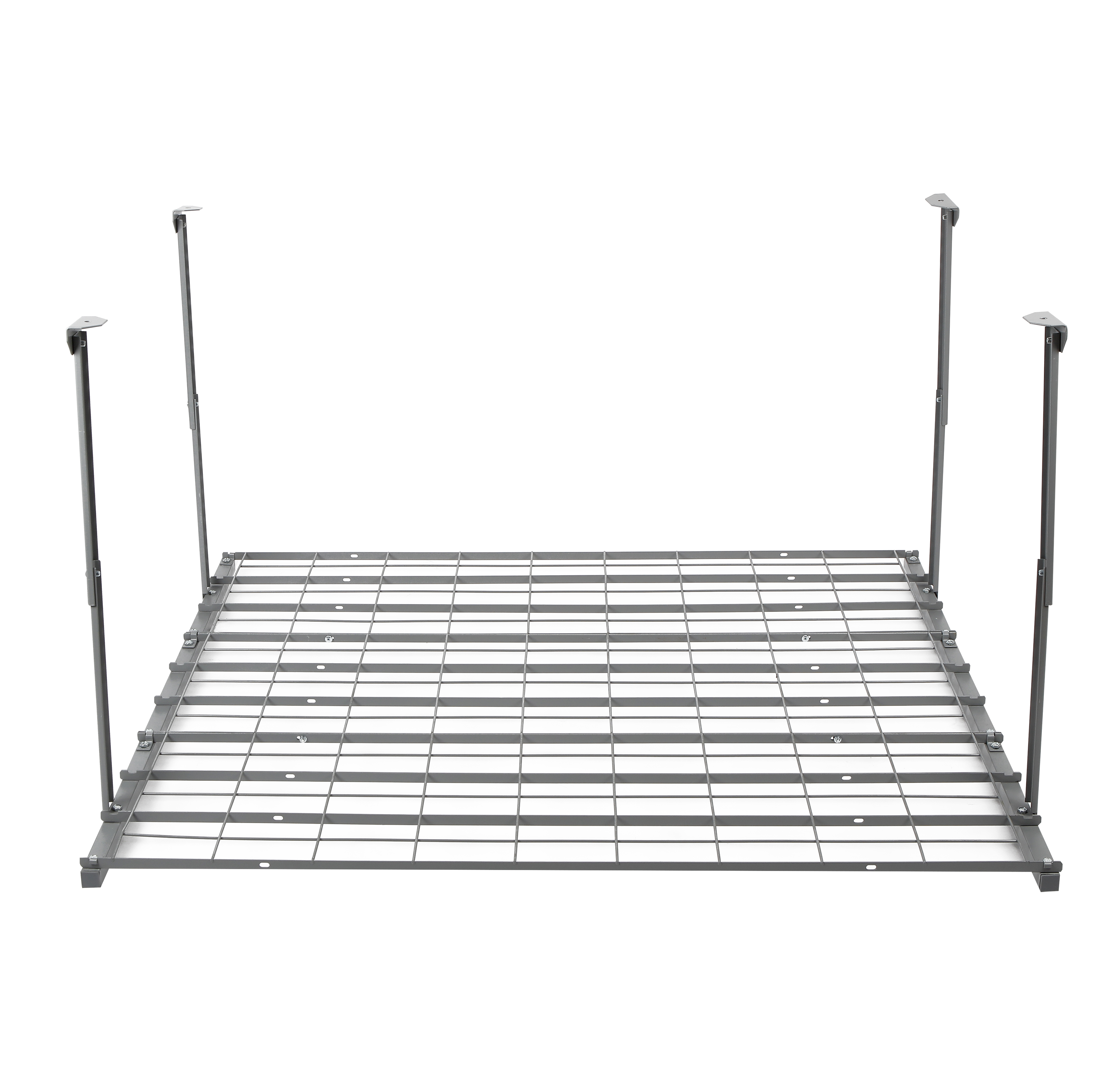 WORKPRO Overhead Garage Ceiling Rack, 48"L x 42"W x 28"H, Silver, 24' - image 1 of 10
