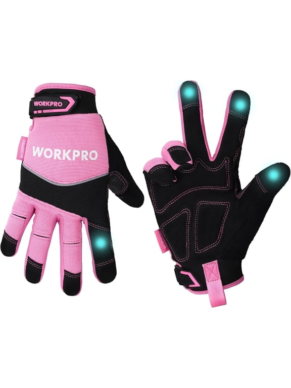 Safety Work Gloves, Mechanic Working Gloves for Men Women, Touch Screen, Terry Fabric, Non-Slip