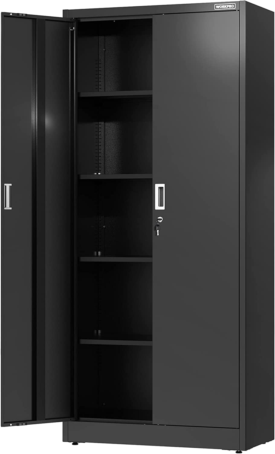 Sandusky Lee 46W x 24D x 72H 5-Shelf Steel Storage Cabinet with