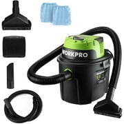 WORKPRO Wet Dry Vacuum 2.5 Gallon 3 Peak Horsepower Portable Shop Vacuum Cleaner Black W125080A
