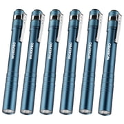 WORKPRO 6-Pack LED Pen Light, Aluminum Pen Flashlights, Pocket Flashlight with Clip for Inspection, Emergency, Everyday,