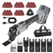 WORKPROX 20V Brushless Cordless Oscillating Saw, Variable Speed Multi-Tool for Wood & Metal Cutting, Sanding, Grinding, Scraping, US Package