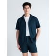 thumbnail image 1 of Free Assembly Men's Cotton Workwear Camp Shirt with Short Sleeves, Sizes S-3XL, 1 of 6