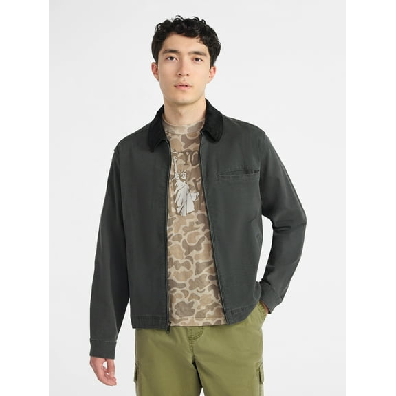 No Boundaries Men's and Big Men's Workwear Garage Jacket, Size S-3XL