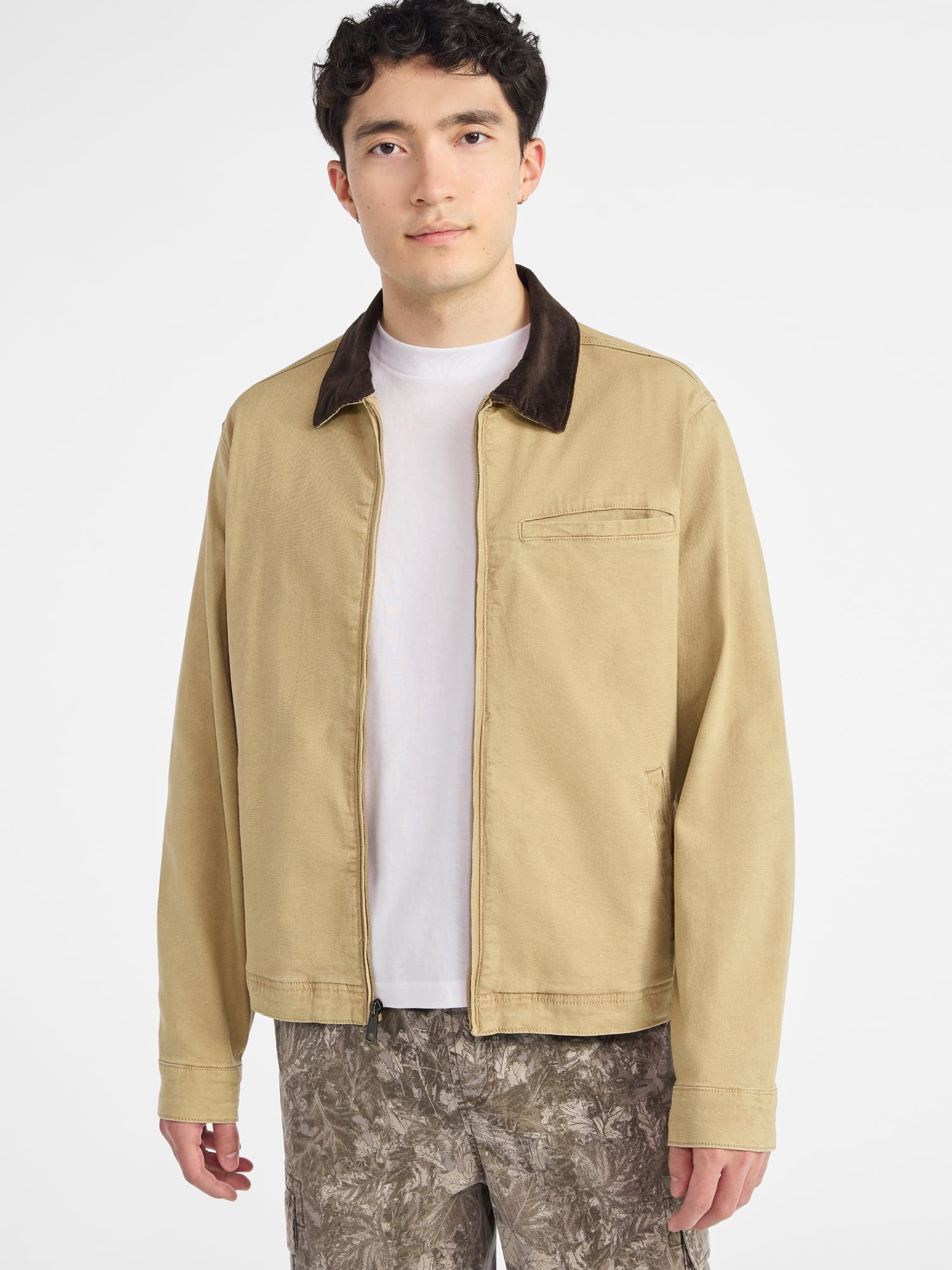 No Boundaries Men's and Big Men's Workwear Garage Jacket, Size S-3XL
