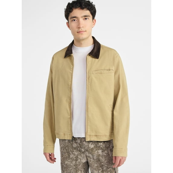 No Boundaries Men's and Big Men's Workwear Garage Jacket, Size S-3XL