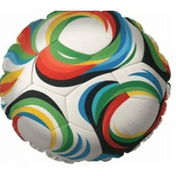 WORLD CUP SOCCER SWIRL STICK BALLOON