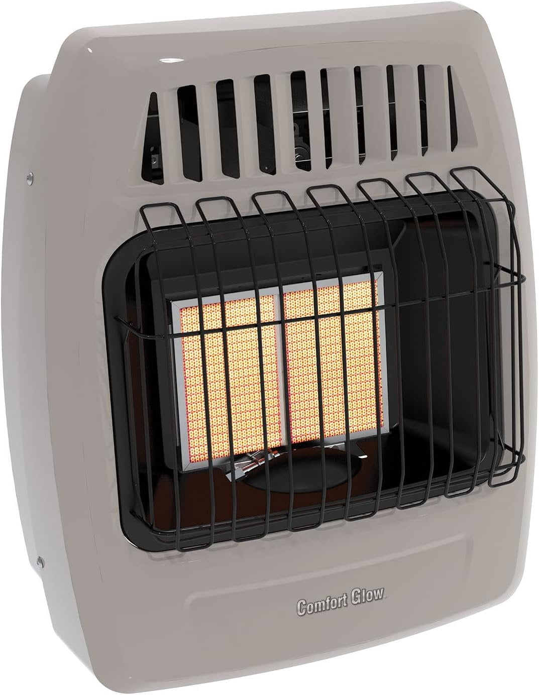 Beige Ceramic Infrared Wall-Mount Heater with Thermostat