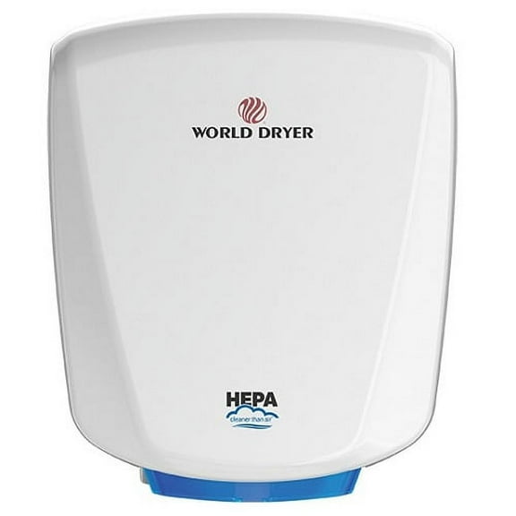 World Dryer - Q-974A2 - VERDEdri® - Automatic - Next Gen Aluminum, White, Surface (ADA) Mount