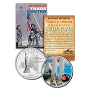 WORLD TRADE CENTER * 11th Anniversary * NEVER FORGET 9/11 NY Quarter US Coin