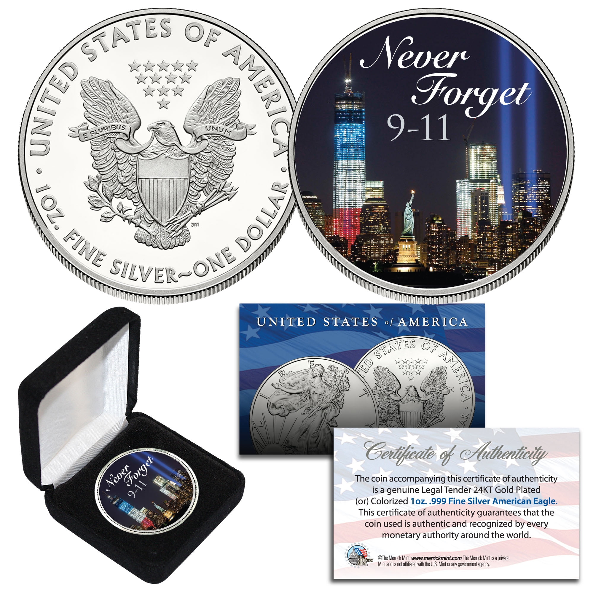 2018 1 Ounce American Silver Eagle .999 Fine Silver with Our Certificate of  Authenticity