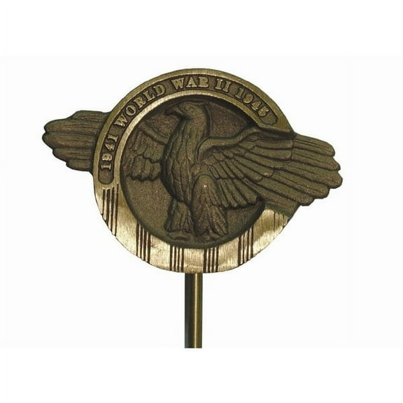 WORLD WAR II WWII BRONZE GRAVE MARKER