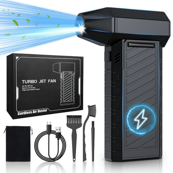 Electric Air Duster for Cleaning Keyboard & Computer,130000RPM Compressed Blower Duster Turbo Fan
