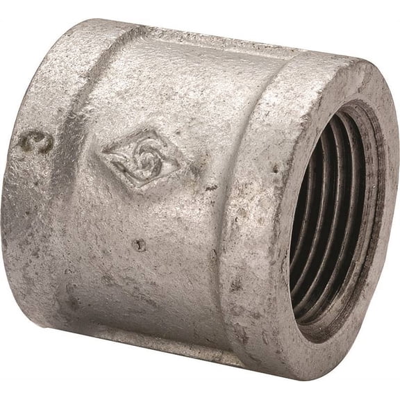 WORLDWIDE SOURCING 3/8GM Pipe Coupling, 3/8 in, Threaded, Galvanized