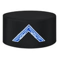 WORSHIPFUL MASTER BLUE LODGE CROWN CAP BLACK & BLUE