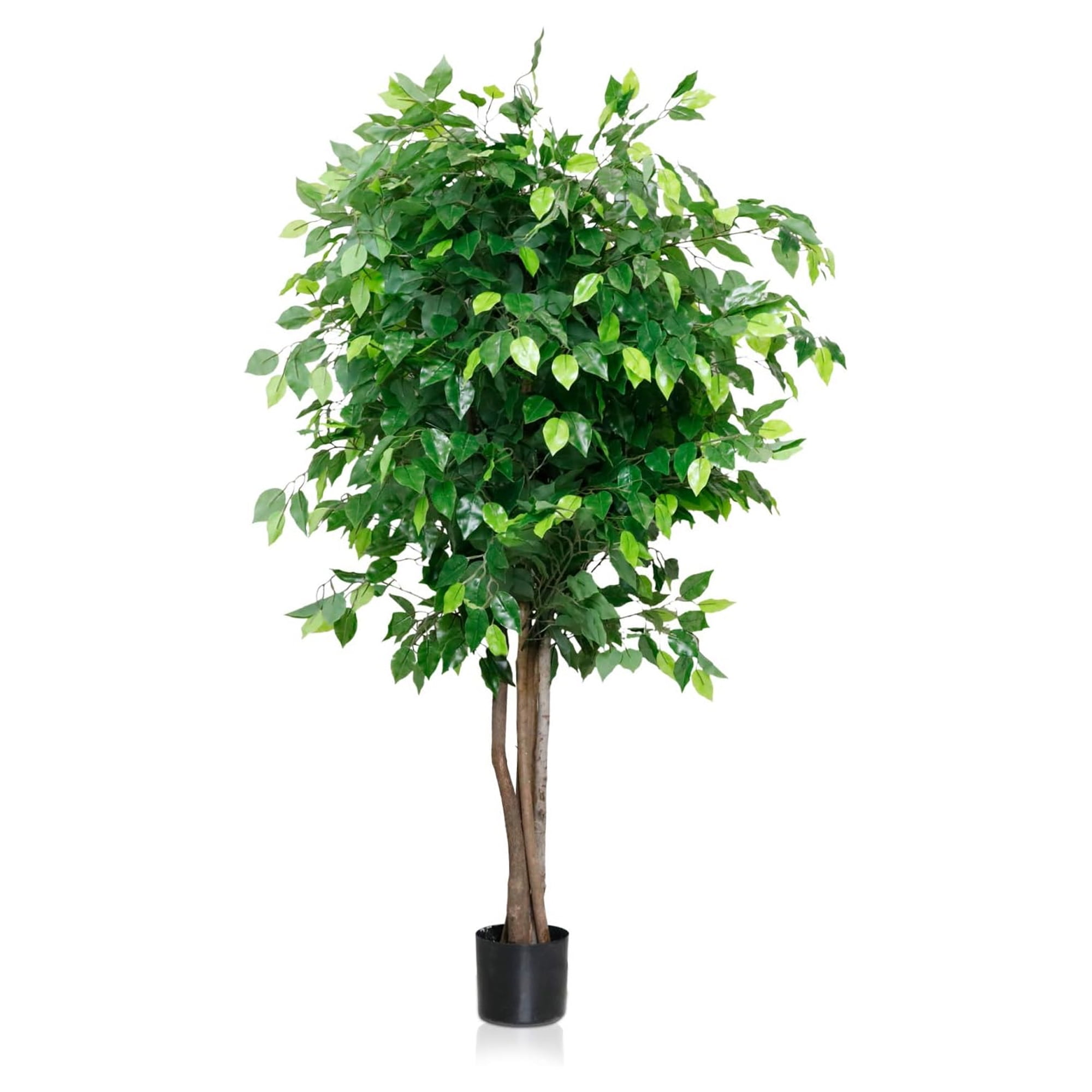 WORTH 63inch Artificial Plants, Realistic Fake Fiddle Leaf Fig Tree