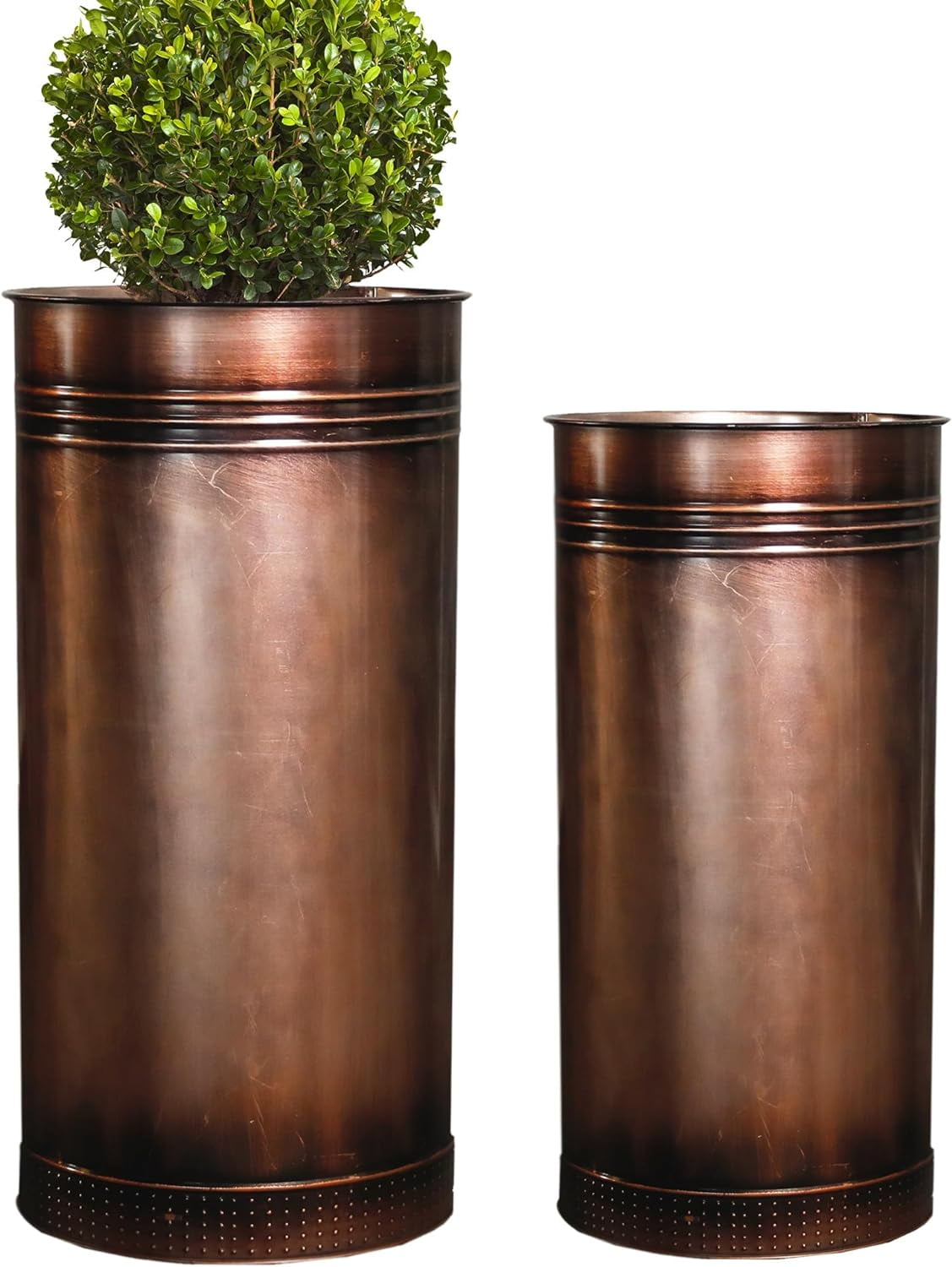 WORTH Galvanized Steel Planter 2 Pack,Large:28