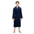 thumbnail image 1 of WORW Big Boys Solid Robes Bathrobe Robes - Blue, Medium, 1 of 6