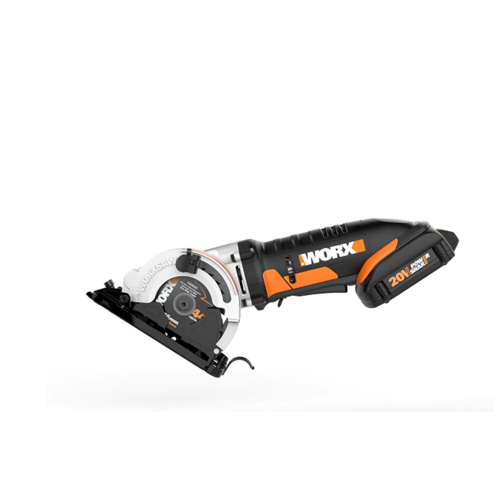 WORX WX523L 20 Volt Power Share 3.375 Inch Worxsaw Compact Circular Saw Tool - image 1 of 7