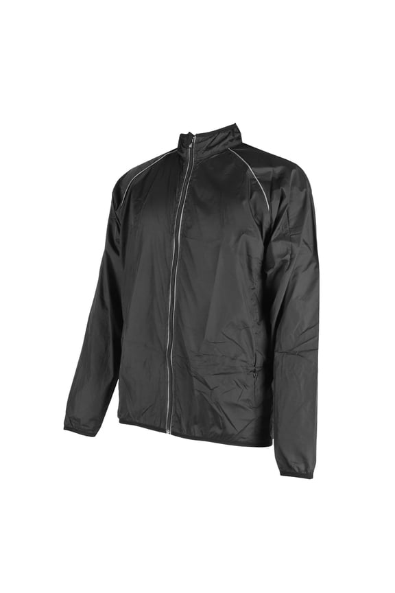 Mens Cycling Jacket Lightweight Waterproof Windbreaker Reflective Running Hiking Bike Windproof Coat, Size L
