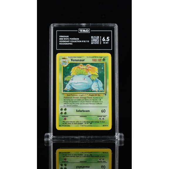 Graded 6.5 TAG WOTC Pokemon Venusaur #18/110 2002 Card P8475796