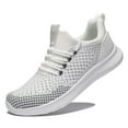 thumbnail image 1 of WOTTE Men's Athletic Walking Running Shoes Slip-on Casual Mesh Sneakers Comfort Fashion, White Size 8, 1 of 7