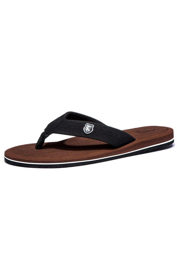 Men's Classical Comfortable II Flip Flops Brown Size 11.5