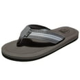thumbnail image 1 of WOTTE Men's Classical Comfortable II Flip Flops Nylon Grey Size 8, 1 of 7