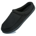 thumbnail image 1 of WOTTE Men's House Slippers Polar Fleece Memory Foam Anti-Skid Indoor Outdoor Slip On Clog Shoes Black, Size 11-12, 1 of 8