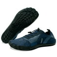 thumbnail image 1 of WOTTE Men's Water Shoes Quick-Dry Barefoot Aqua Socks Slip-on Beach Wide Toe Shoes for Outdoor Sports Snorkeling Surfing Diving, Navy Blue Size 12, 1 of 7