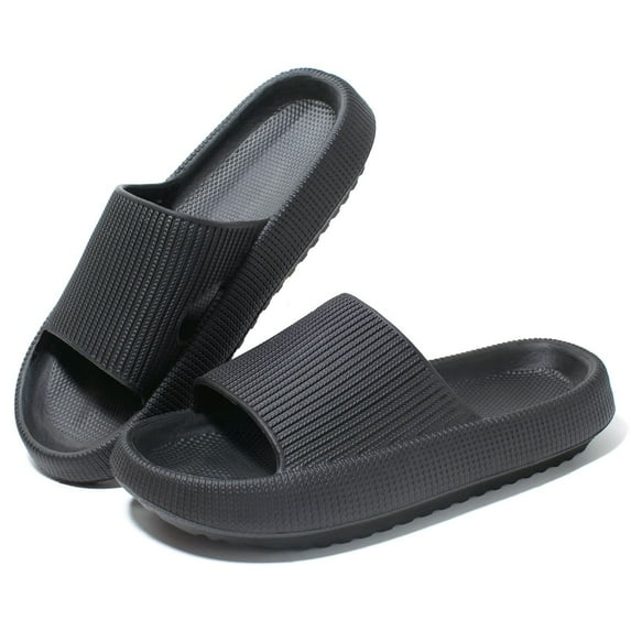 WOTTE Shower Shoes for Womens Mens Quickly Dry Soft Cushion Tick Sole Non Slip Slides Sandal Sandals Bathroom Indoor Outdoor Home