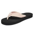 thumbnail image 1 of WOTTE Women's Flip Flops Classical Comfortable II Non Slip Yoga Mat Thong Sandals, Mush Pink Size 7.5, 1 of 7