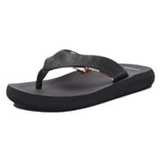 WOTTE Women's Yoga Mat Flip Flops Soft Cushion Thong Sandals Size 5.5, Black