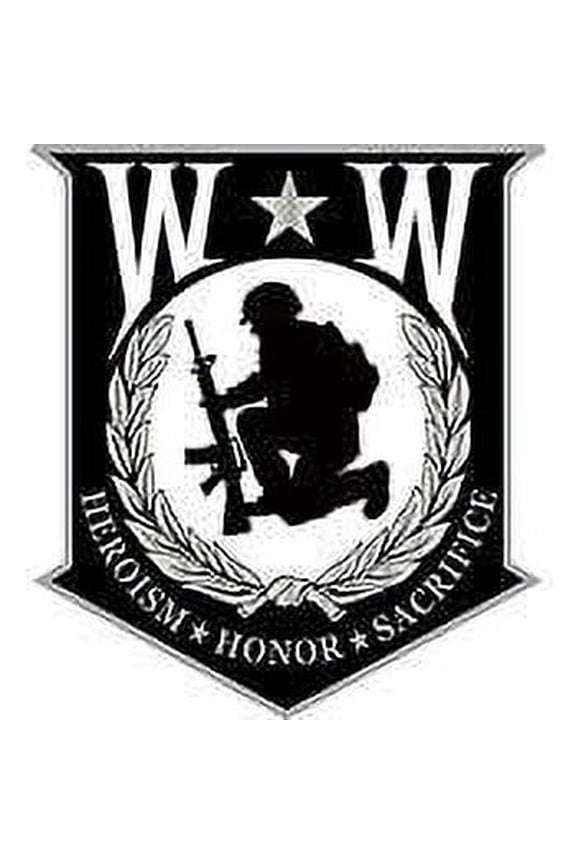 WOUNDED WARRIOR - Shield Pin Military Collectibles, Expertly Designed PIN - 1.125"
