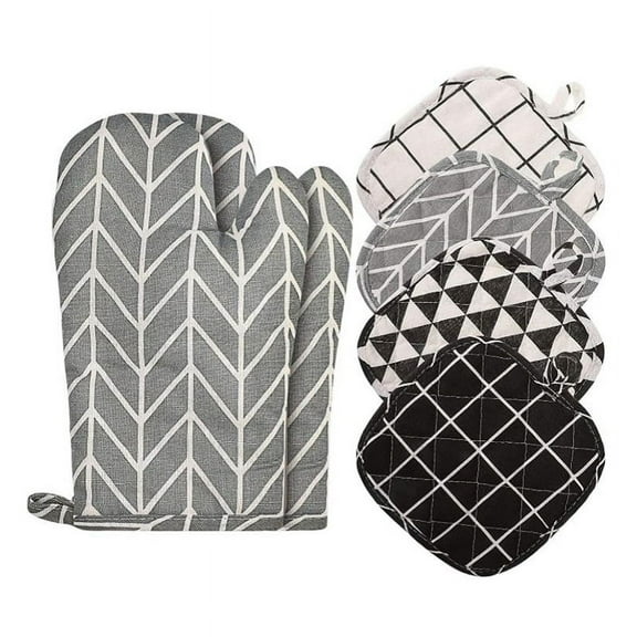 Oven Mitts and Pot Holders Kitchen Microwave Mitts Heat Resistant Oven Mittens and Oven Hot Mitts Pad for Cooking,Etc