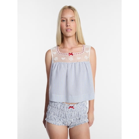 Women's Woven Sleep Set, 2-Piece, Sizes XS-XXL