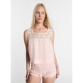 thumbnail image 1 of Kacey Lee Women's Woven Sleep Set, 2-Piece, Sizes XS-XXL, 1 of 5