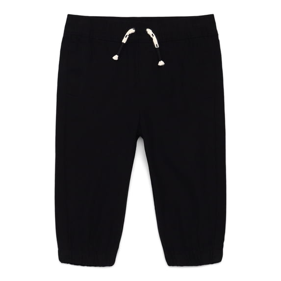 Garanimals Baby Boy Cotton Twill Drawstring Jogger Pants, Sizes 0M-24M