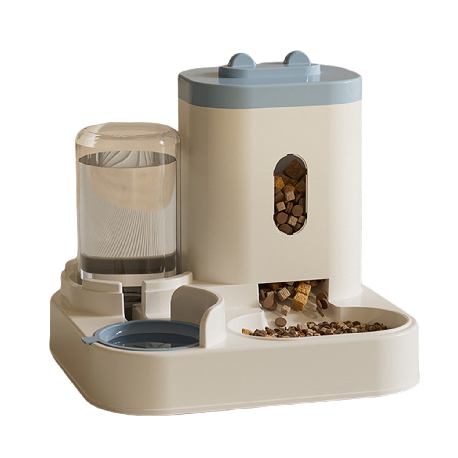 Curated visual reference: Small Cat Separation Aid Mean Reference: Wovte Automatic Pet Feeder Cat Feeder Water Dispenser Dry And
