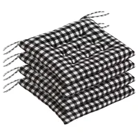 Black and white buffalo check bench cushion online