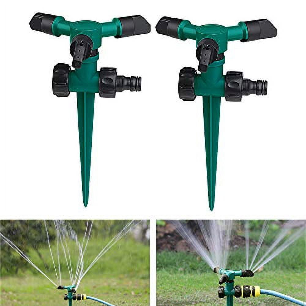 WOVTE Lawn Sprinklers for Garden2Pack, 360 Rotating Water Sprinkler