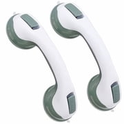 WOVTE Swiss Support Handle, Shower Handles For Elderly, Handicap Grab Bars, Suction Shower Grab Bar, Grab Bars For Bathroom, Bathroom Safety Support Grab Handle Non Slip Tool. Green