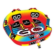 WOW SPORTS Go Bot 3 Towable, 1-3 Rider, Inflatable Towable for Boating