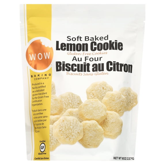 WOW Baking Soft-Baked Gluten Free Lemon Burst Cookies, 8 oz
