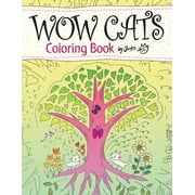 WOW CATS Coloring Book by Junko Japanese-English edition, Paperback