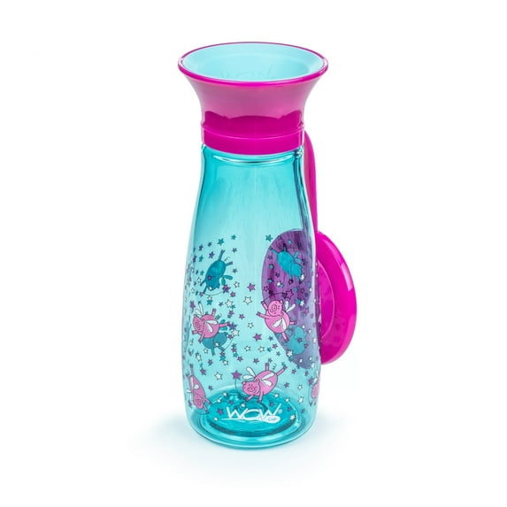 WOW CUP Mini - 360 Sippy Bottle - Flying Pigs, 12 oz/350 ml