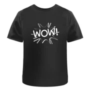 WOW Comic Speech Bubble Unisex T-Shirt - 100% Cotton S-XXL TA039576