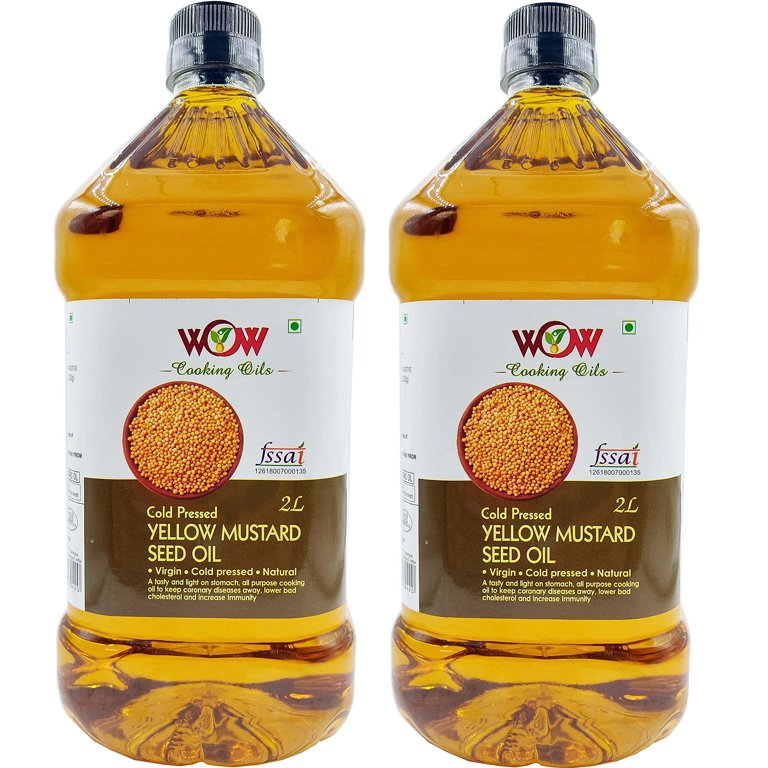 https://i5.walmartimages.com/seo/WOW-Cooking-Oils-Certified-Virgin-Cold-Pressed-Yellow-Mustard-Seed-Cooking-Oil-2-LTR-X-2_7777e1c0-8a2d-4baa-b88e-3a689af46619.db184e8f8ad78a092859b8b73871f5b6.jpeg?odnHeight=768&odnWidth=768&odnBg=FFFFFF