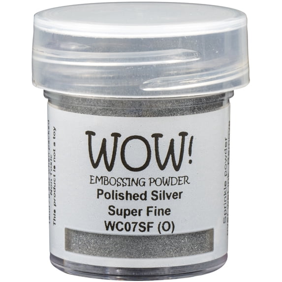 WOW! Embossing Powder 15ml-Polished Silver - Super Fine